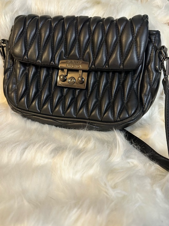 Badgley Mischka Handbags - Badgley Mischka Quilted Leather Crossbody Bag in Black